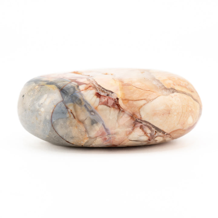 Cristal de pierre de palmier en jaspe ibis naturel - Cristal de guérison poli, pierre précieuse de thérapie ovale