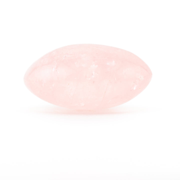 Cristal de quartz rose naturel - Cristal de guérison poli, pierre précieuse de thérapie ovale