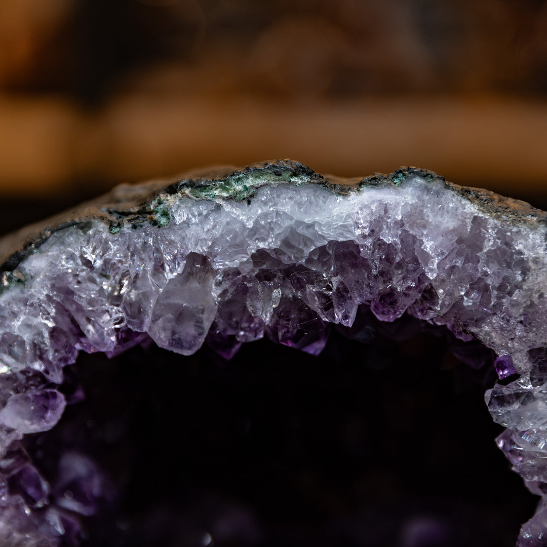 Deep Purple Amethyst Cathedral Geode | 7.4kg Museum-Grade Crystal Specimen | Large Luxury Home Decor Statement Piece