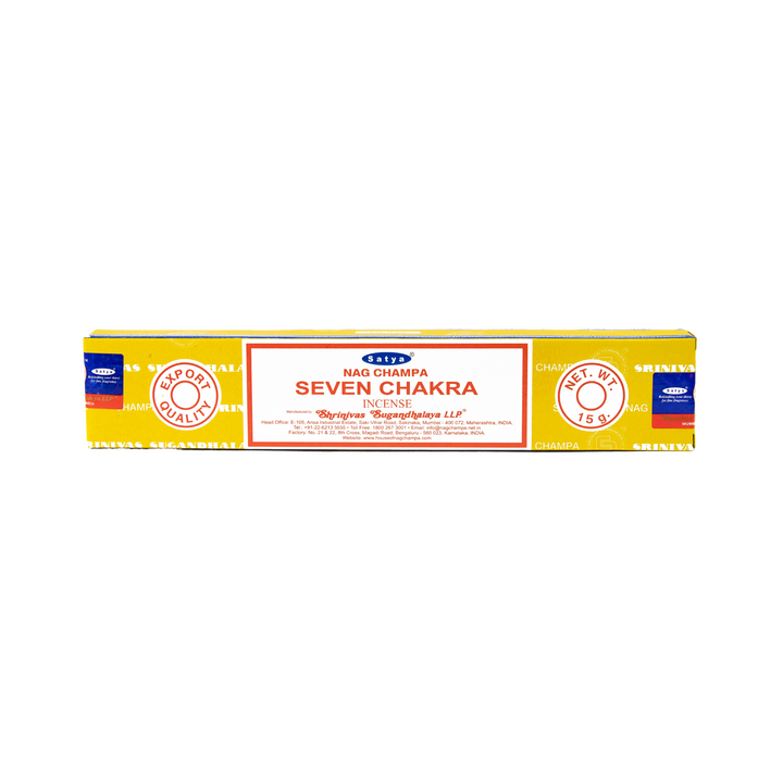 Satya Nag Champa Seven Chakra Incense Sticks | 15 Grams