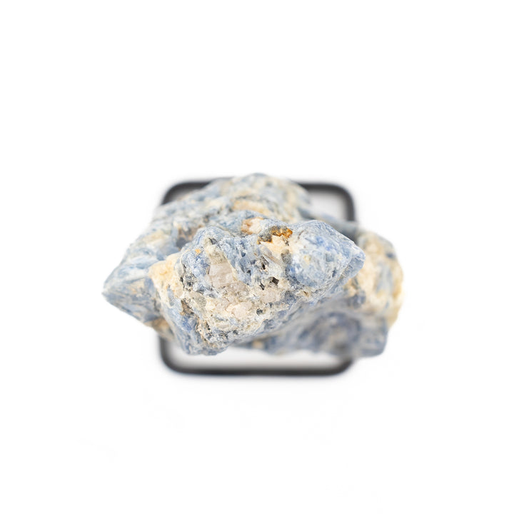 Natural Blue Kyanite Crystal on Metal Stand - Healing Gemstone Decoration, Meditation Therapy Gifts
