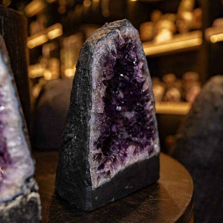Violet Amethyst Geode – 5.7kg - Maximum Druzy Display, Classic Symmetrical Peak