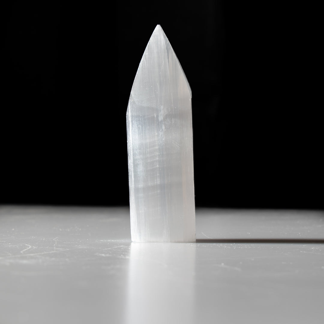Natural Selenite Arrow Stick - 4 Inches Selenite Crystal - Cleansing & Recharging Healing Stone