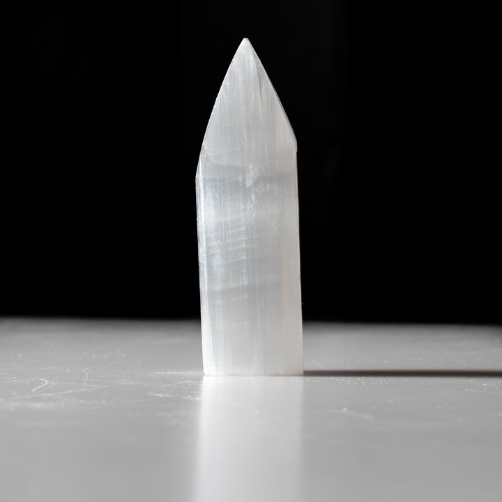 Natural Selenite Arrow Stick - 4 Inches Selenite Crystal - Cleansing & Recharging Healing Stone