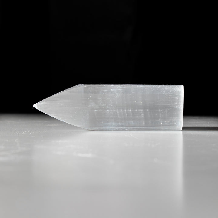 Natural Selenite Arrow Stick - 4 Inches Selenite Crystal - Cleansing & Recharging Healing Stone