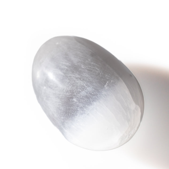 Natural Selenite Egg - 3.5 Inches Selenite Crystal - Cleansing & Recharging Healing Stone