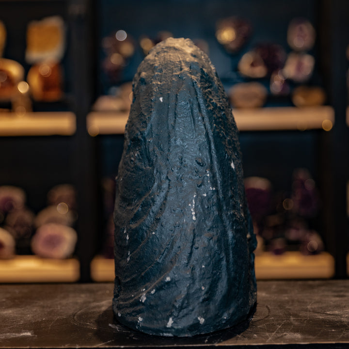 Towering Amethyst Cathedral Geode | 7.9kg Elongated Crystal Spire | High-Clarity Tall Arch Decor Statement