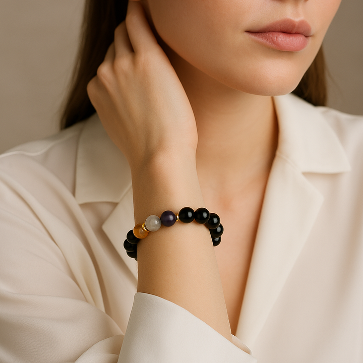Pulseras de piedras preciosas naturales LGBTQ - No binario