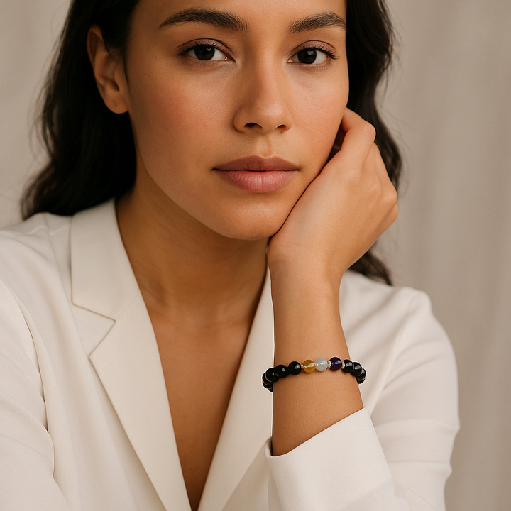 Pulseras de piedras preciosas naturales LGBTQ - No binario