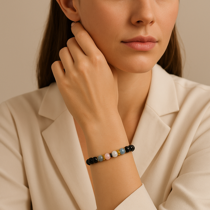 Pulseras de piedras preciosas naturales LGBTQ para personas transgénero