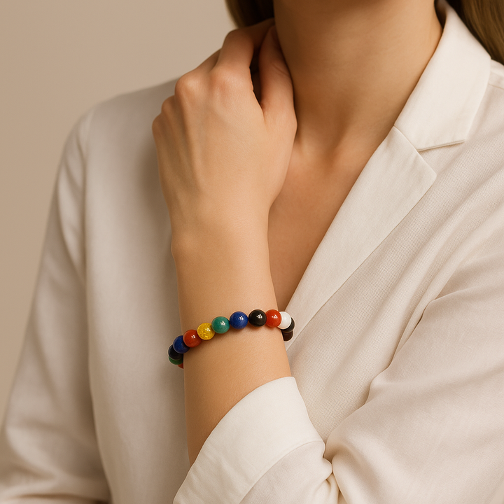 Pulseras de piedras preciosas naturales LGBTQ+