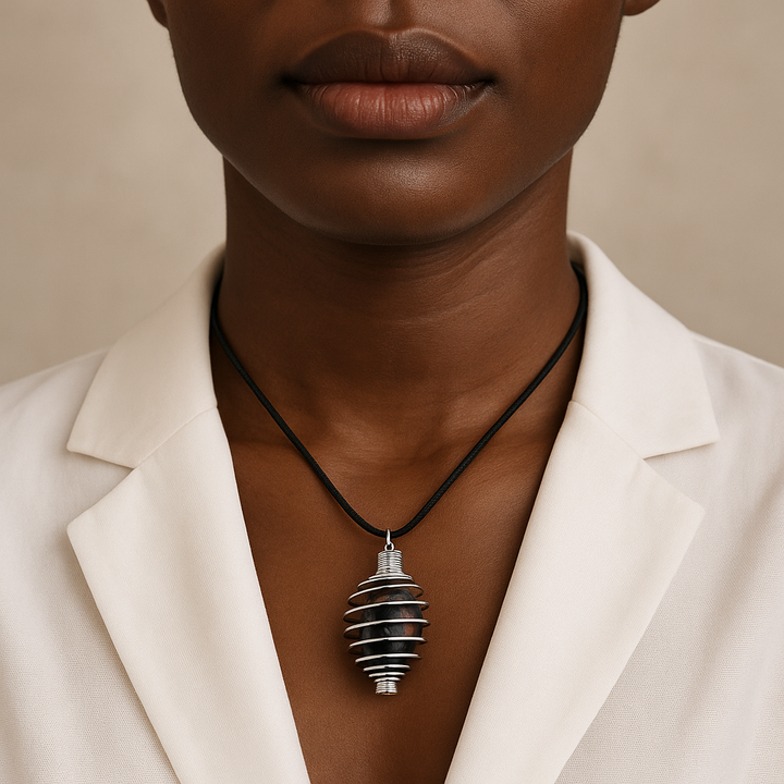 Handcrafted Metal Wire Pendant – Elegance with a Twist of Artistry
