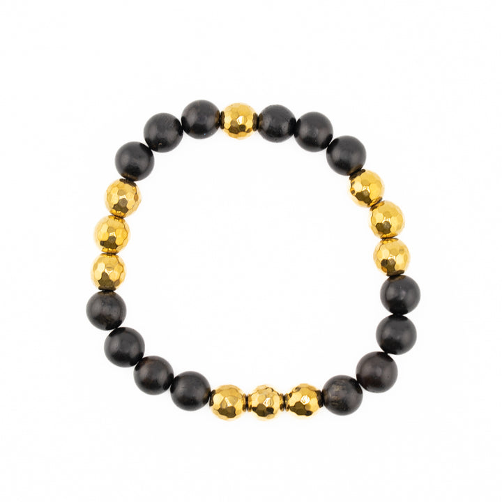 Picture Jasper & Black Bead Protection Bracelet Set – Hamsa Evil Eye Charm for Strength & Grounding