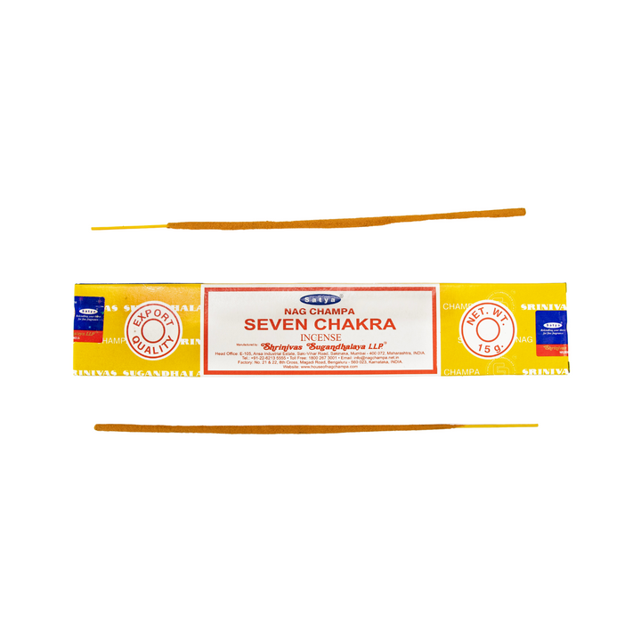 Satya Nag Champa Seven Chakra Incense Sticks | 15 Grams