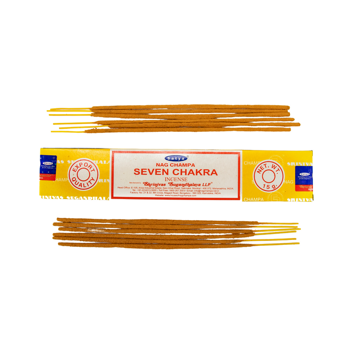 Satya Nag Champa Seven Chakra Incense Sticks | 15 Grams