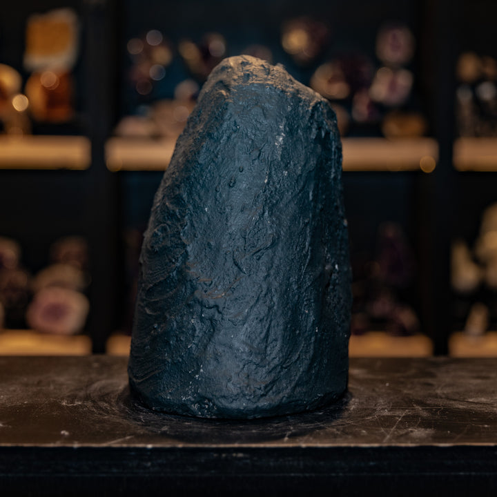 Deep Purple Amethyst Cathedral Geode - 5.7kg – Tapered Mountain Shape with High-Quality Dark Druzy