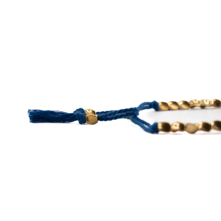 Adjustable Copper Bracelet with Colored String — Red, Blue, Black & Multicolor Options