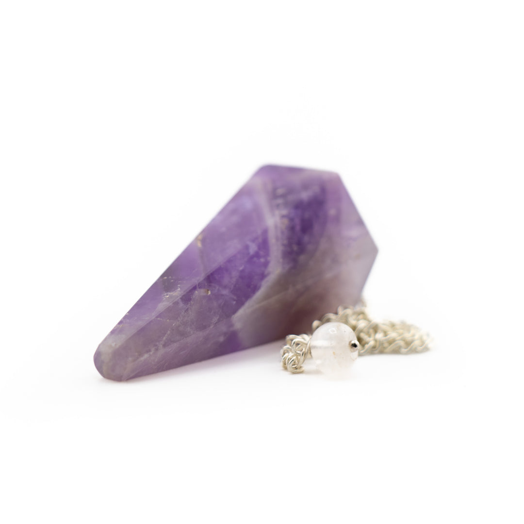 Amethyst Crystal Pendulum – Spiritual Clarity & Intuitive Divination Tool for Energy Work & Dowsing