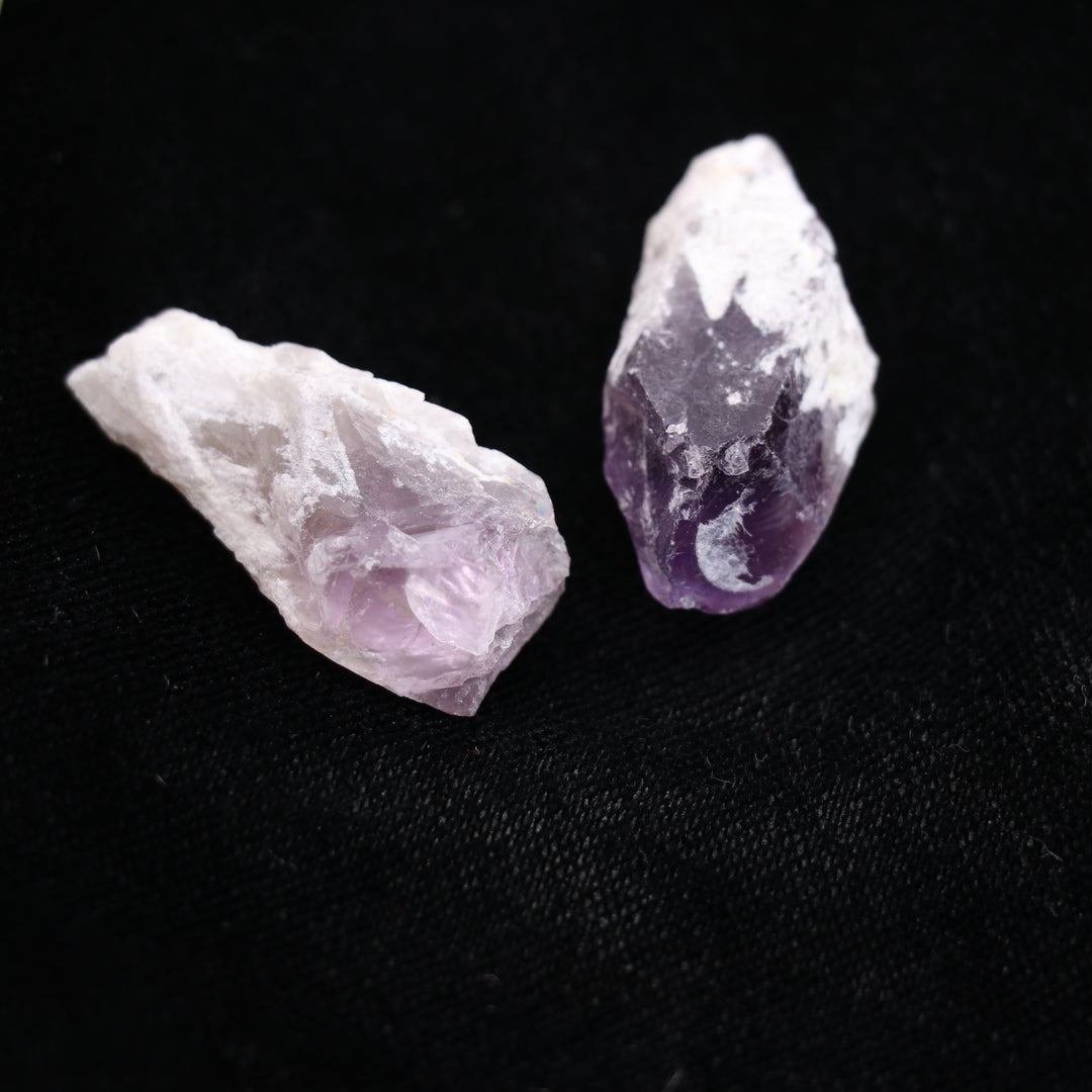 Natural Amethyst Point Tumbled Stone - Polished Gems for Positive Energy & Relaxation