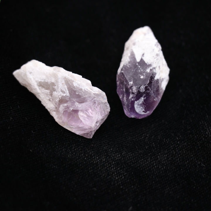 Natural Amethyst Point Tumbled Stone - Polished Gems for Positive Energy & Relaxation