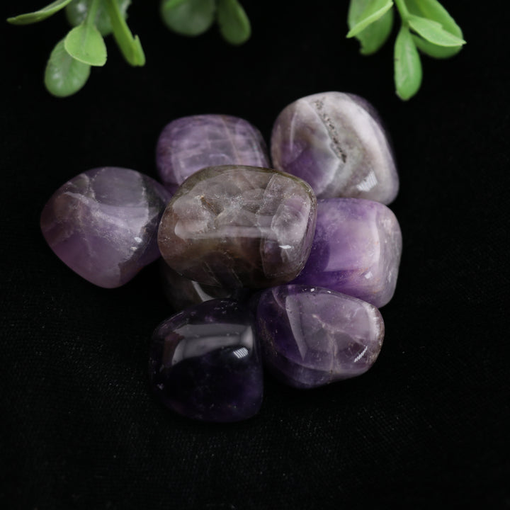 Natural Amethyst Tumbled Stone - Polished Gems for Spiritual Harmony & Calm