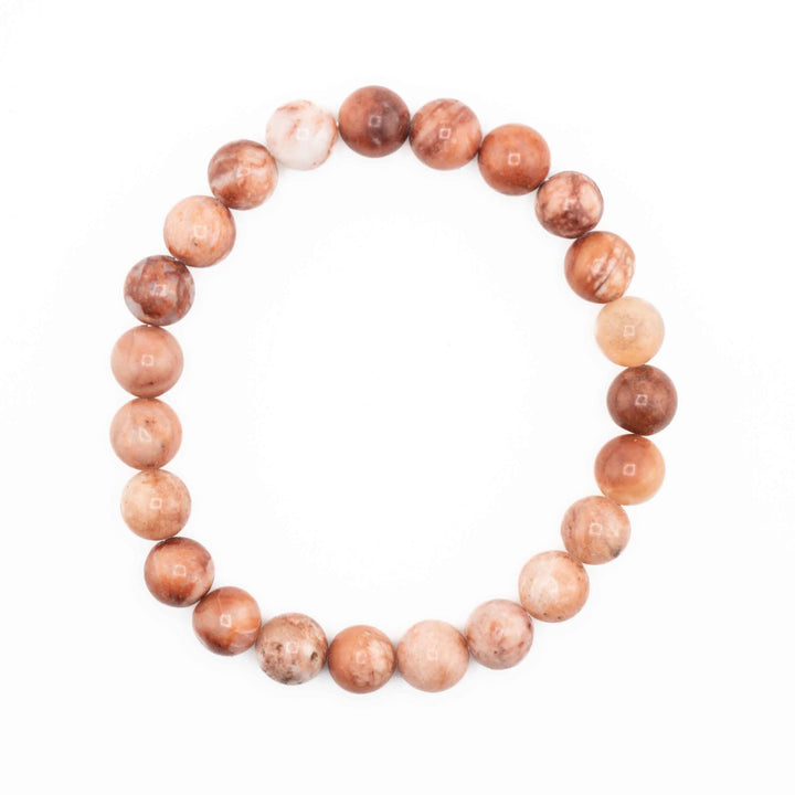 Pink Aventurine Metal-Free Stretch Bracelet – 8mm Heart-Centering Stone Jewelry