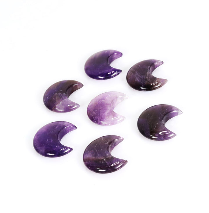 Natural Moon Shaped Gemstones, 30mm - Perfect for Decor, Gift