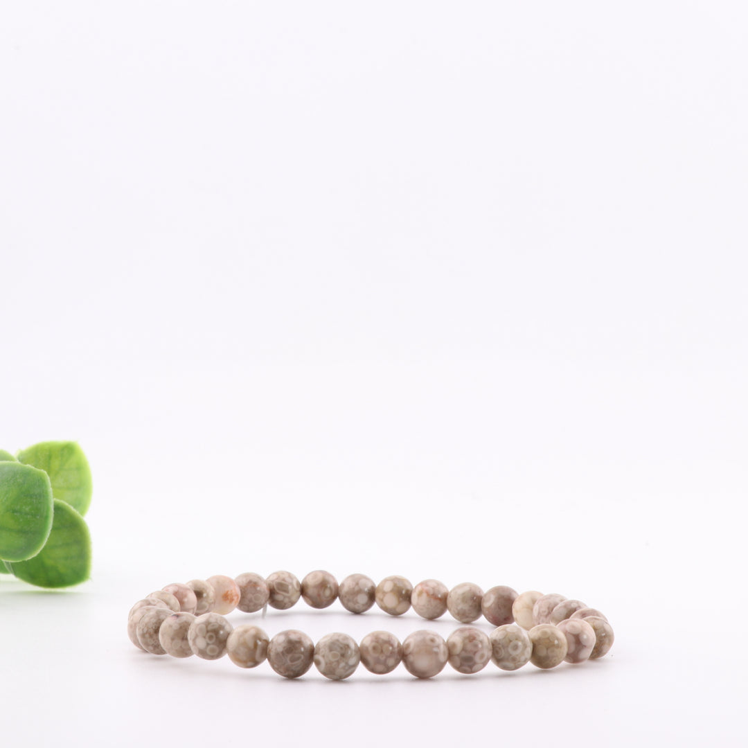 Natural Maifanite Bracelet - Metal Free, 6mm - Serenity & Wellness Stone