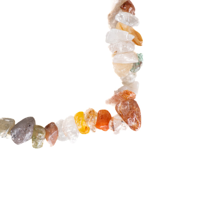 Pulsera de cuarzo rutilado natural (5-8 mm)