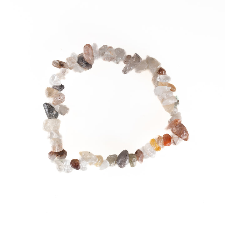 Pulsera de cuarzo rutilado natural (5-8 mm)
