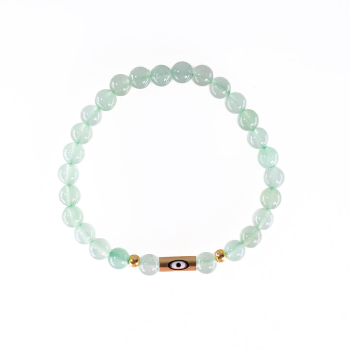 Bracelet en aventurine verte naturelle, 6 mm -