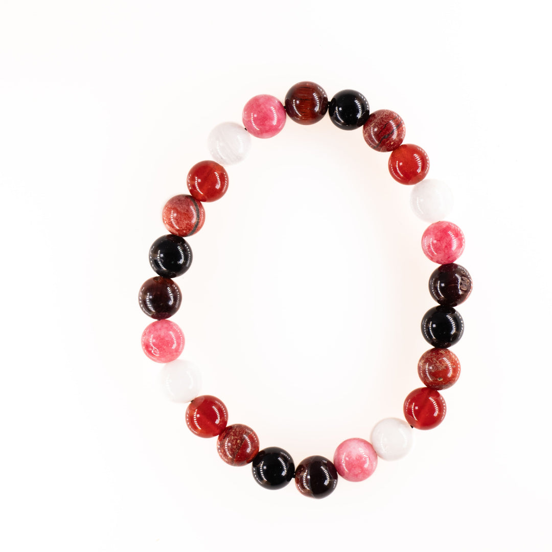 Pulseras de piedras preciosas naturales LGBTQ+ para lesbianas