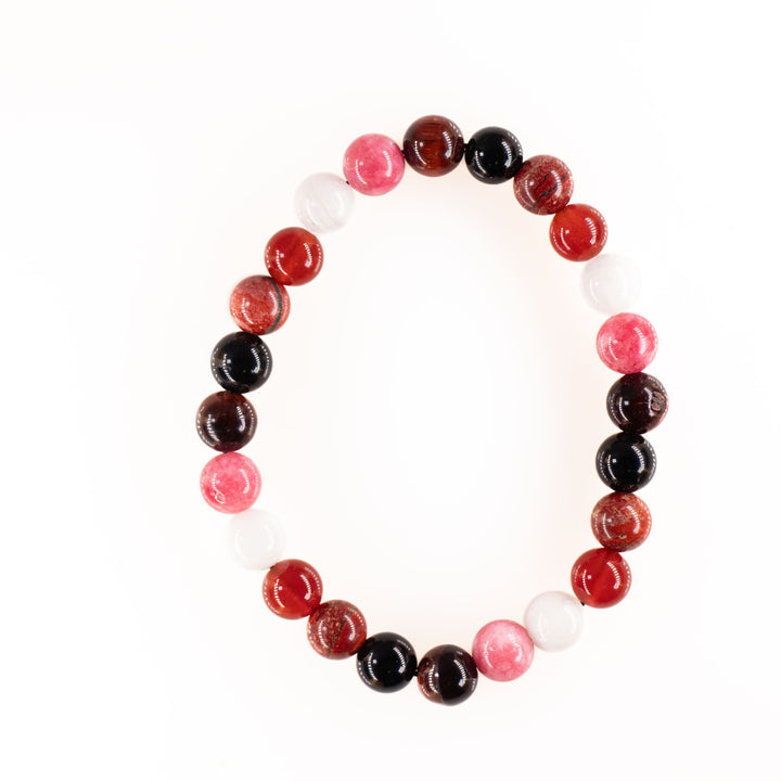Pulseras de piedras preciosas naturales LGBTQ+ para lesbianas