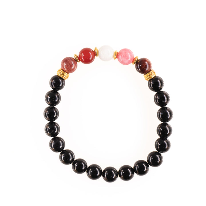 Pulseras de piedras preciosas naturales LGBTQ+ para lesbianas