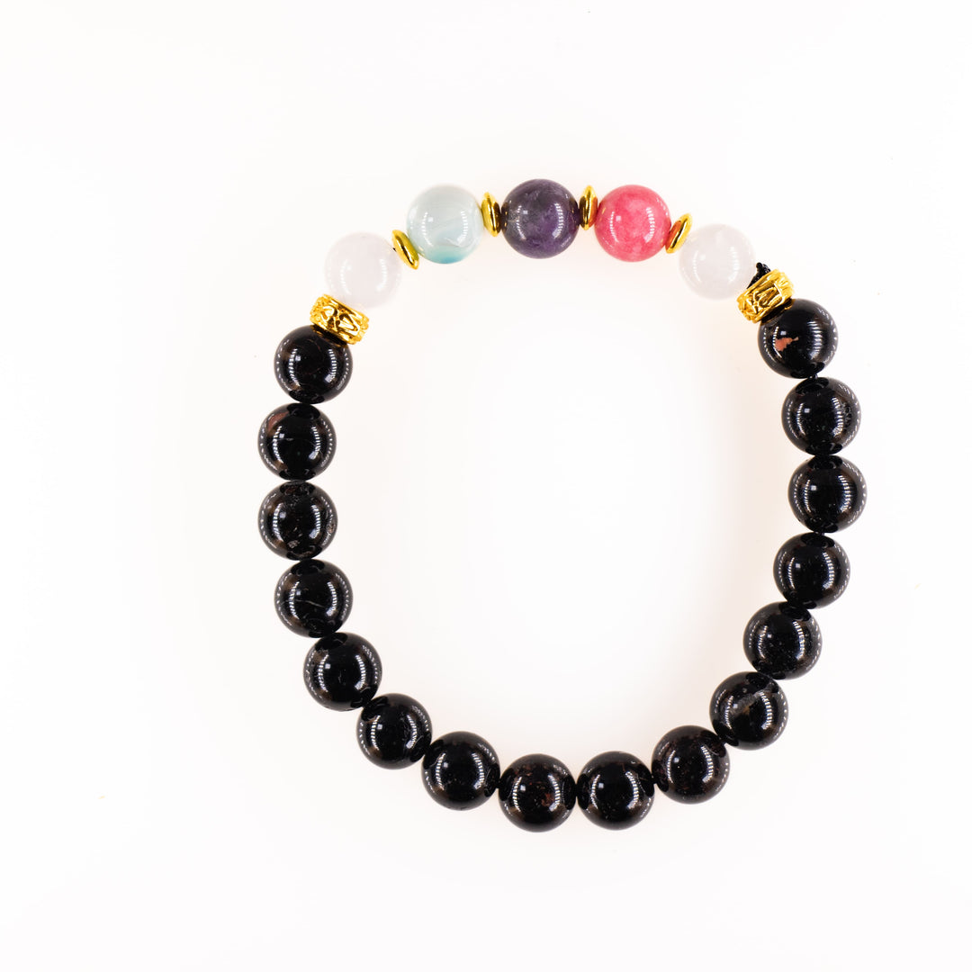 Pulseras de piedras preciosas naturales LGBTQ bisexuales