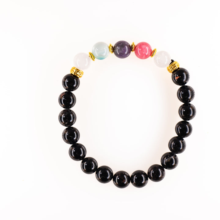 Pulseras de piedras preciosas naturales LGBTQ bisexuales