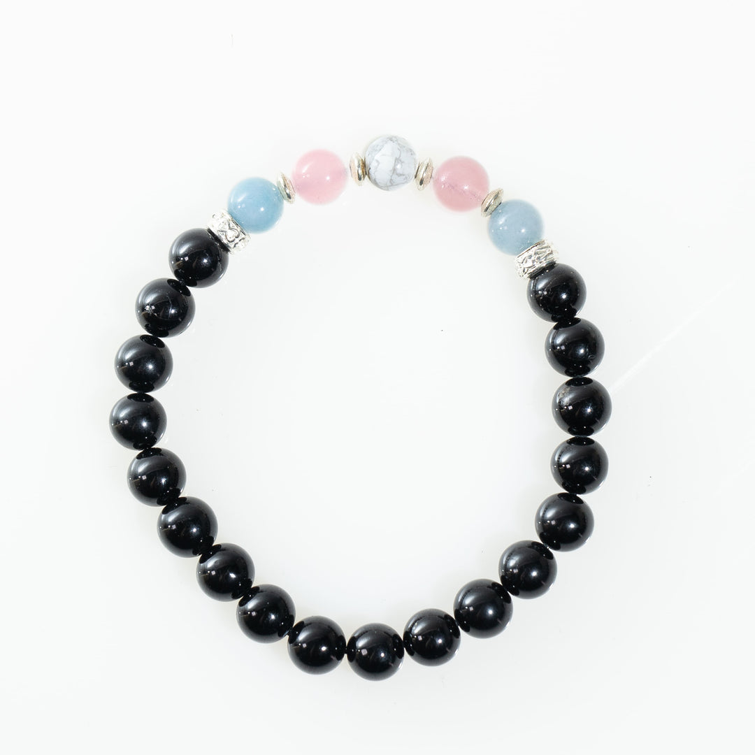 Pulseras de piedras preciosas naturales LGBTQ para personas transgénero