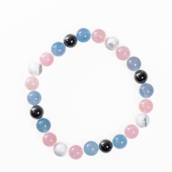 Pulseras de piedras preciosas naturales LGBTQ para personas transgénero