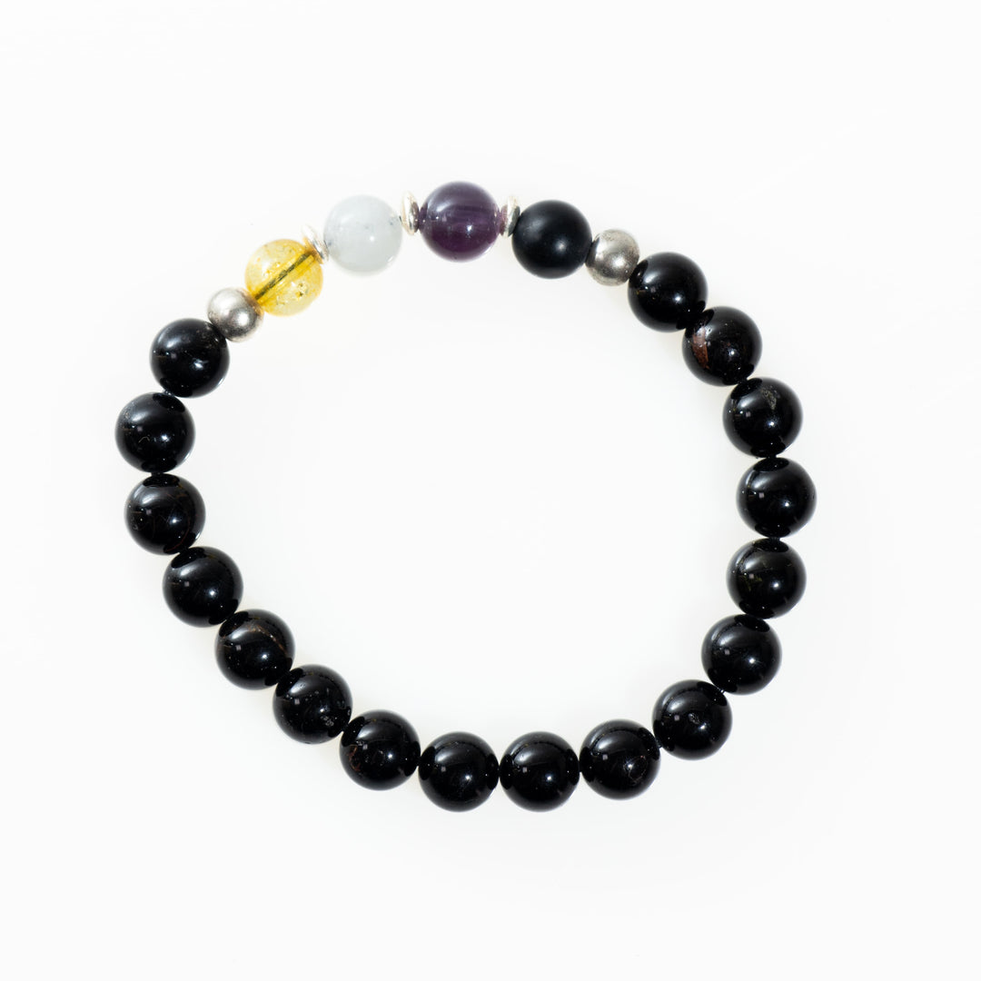 Pulseras de piedras preciosas naturales LGBTQ - No binario