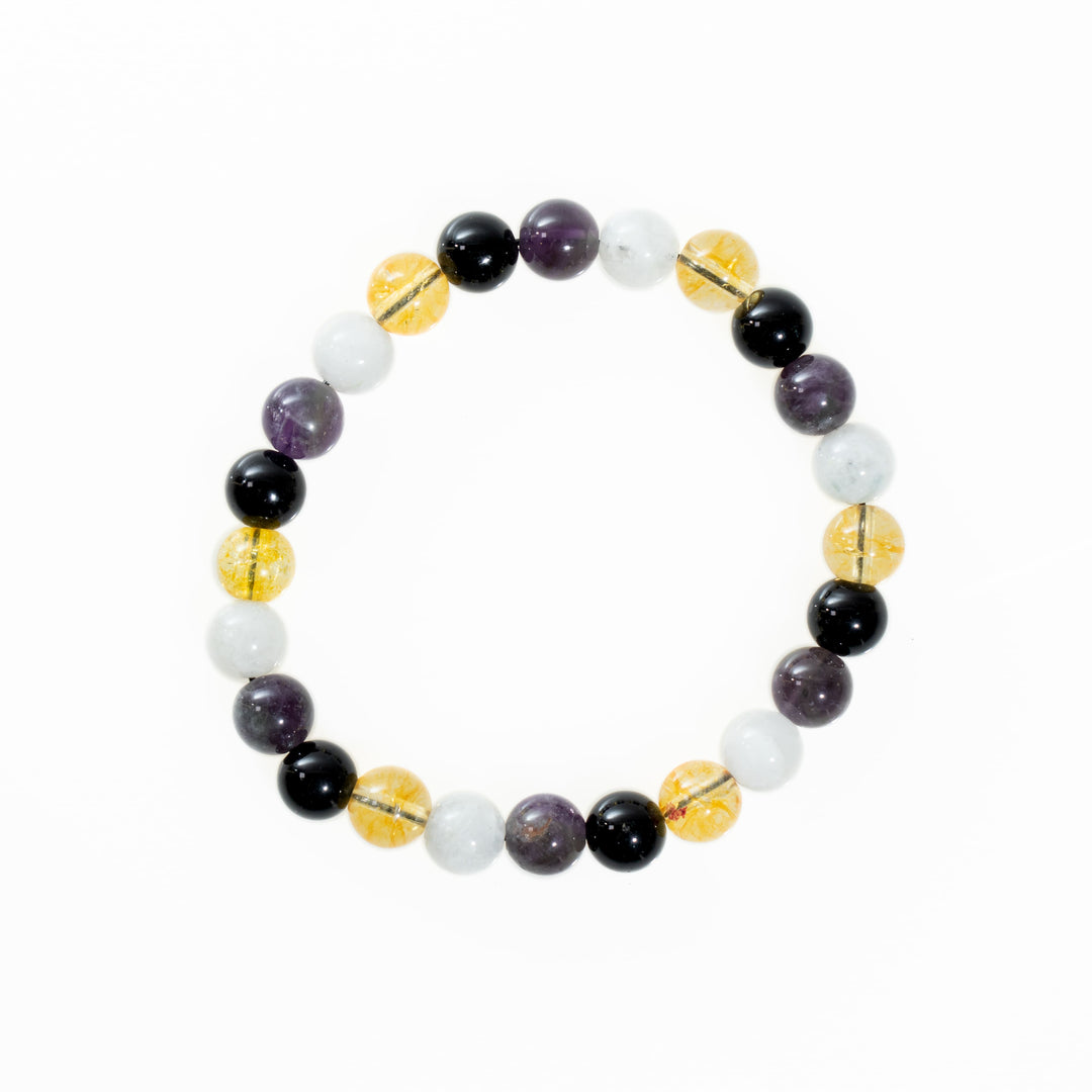Pulseras de piedras preciosas naturales LGBTQ - No binario