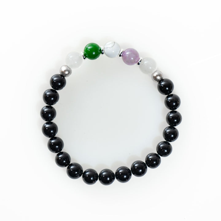 Pulseras de piedras preciosas naturales LGBTQ de género queer