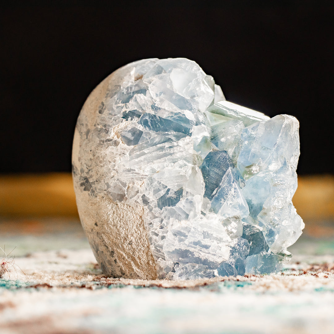 Celestite Crystal Egg | 2.67 lbs