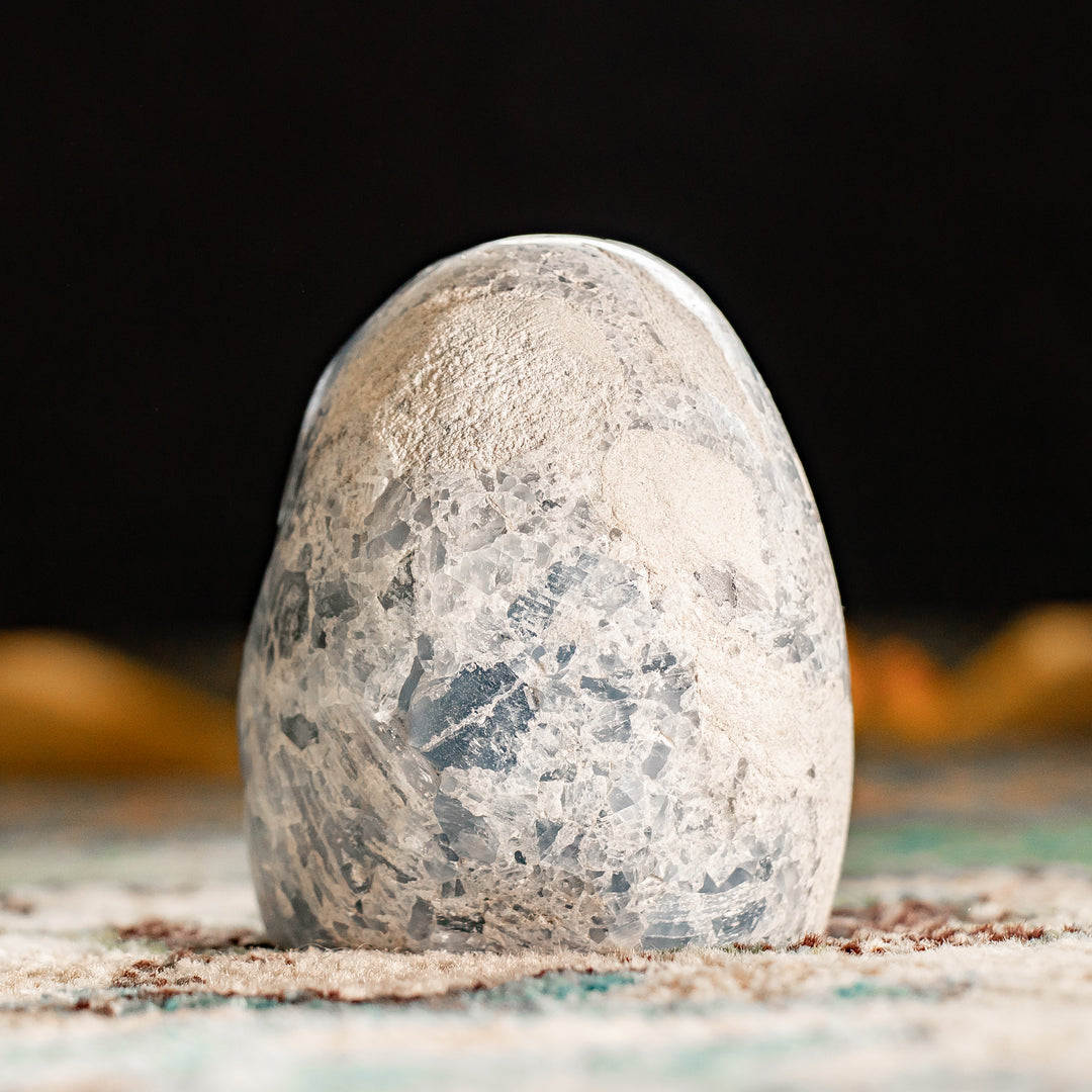 Celestite Crystal Egg | 2.67 lbs