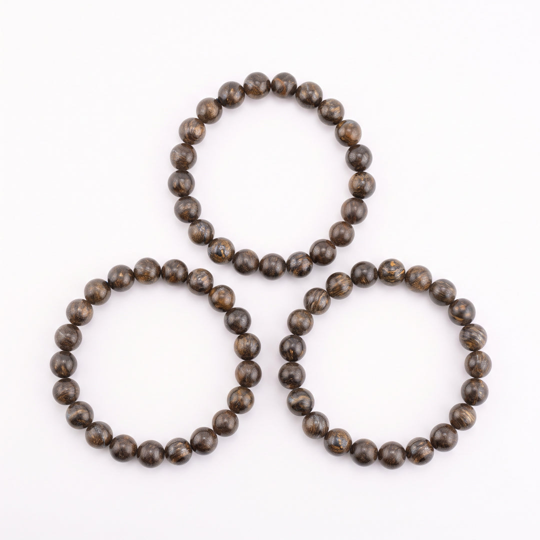 Bronzite Metal-Free Stretch Bracelet – 8mm Protective Earth Stone Jewelry