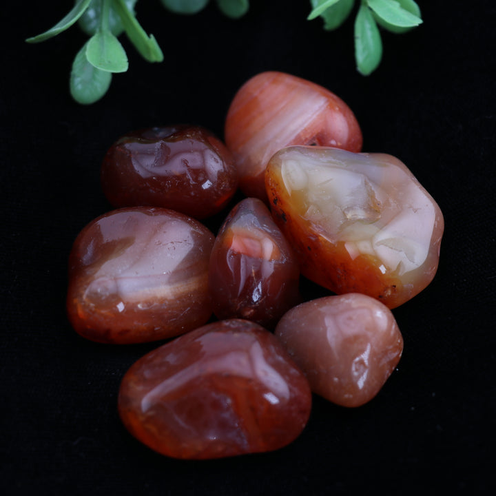 Natural Carnelian Tumbled Stone - Polished Gems for Spiritual Awakening & Positive Vibes