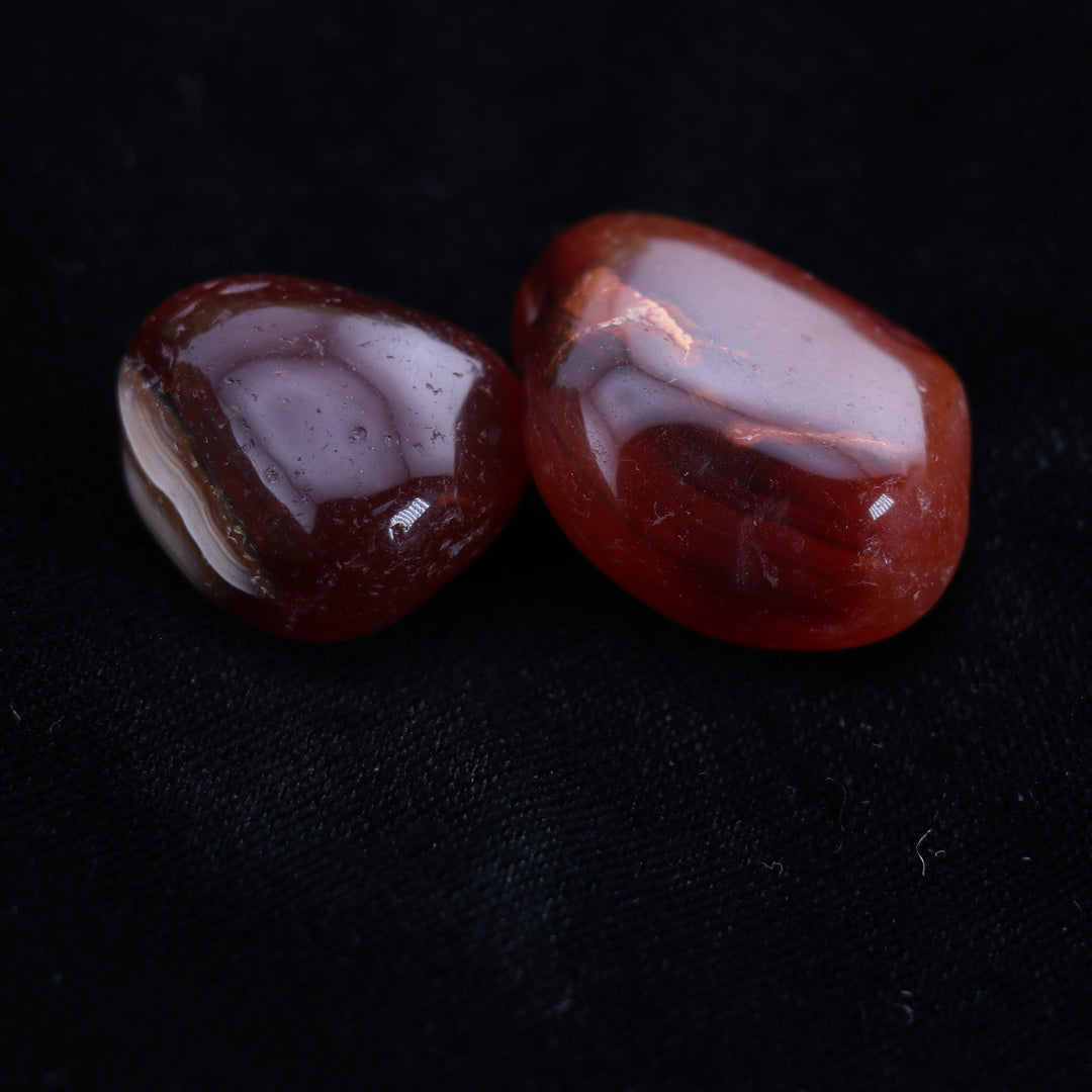 Natural Carnelian Tumbled Stone - Polished Gems for Spiritual Awakening & Positive Vibes