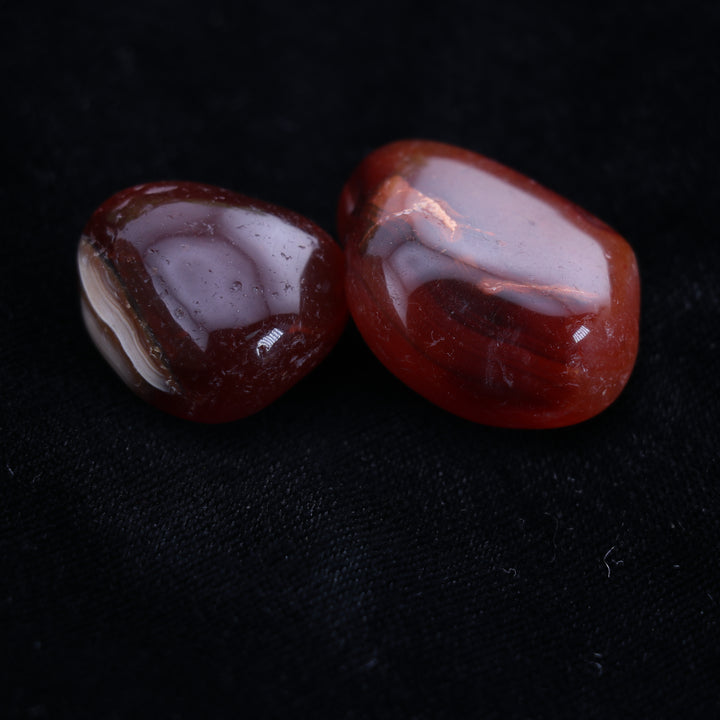 Natural Carnelian Tumbled Stone - Polished Gems for Spiritual Awakening & Positive Vibes