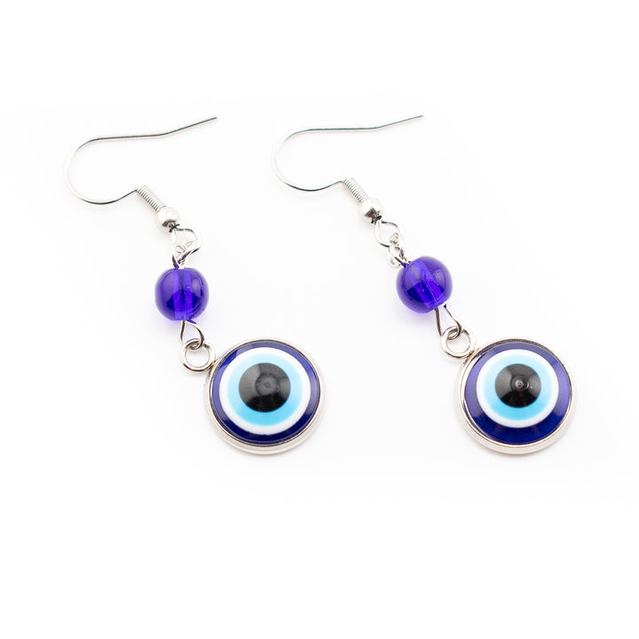 Boucles d'oreilles Nazar/Mauvais Œil à crochet