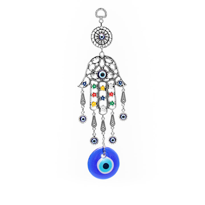Authentic Nazar/Evil Eye Wall Decor with Hamsa Hand, 13" Inch