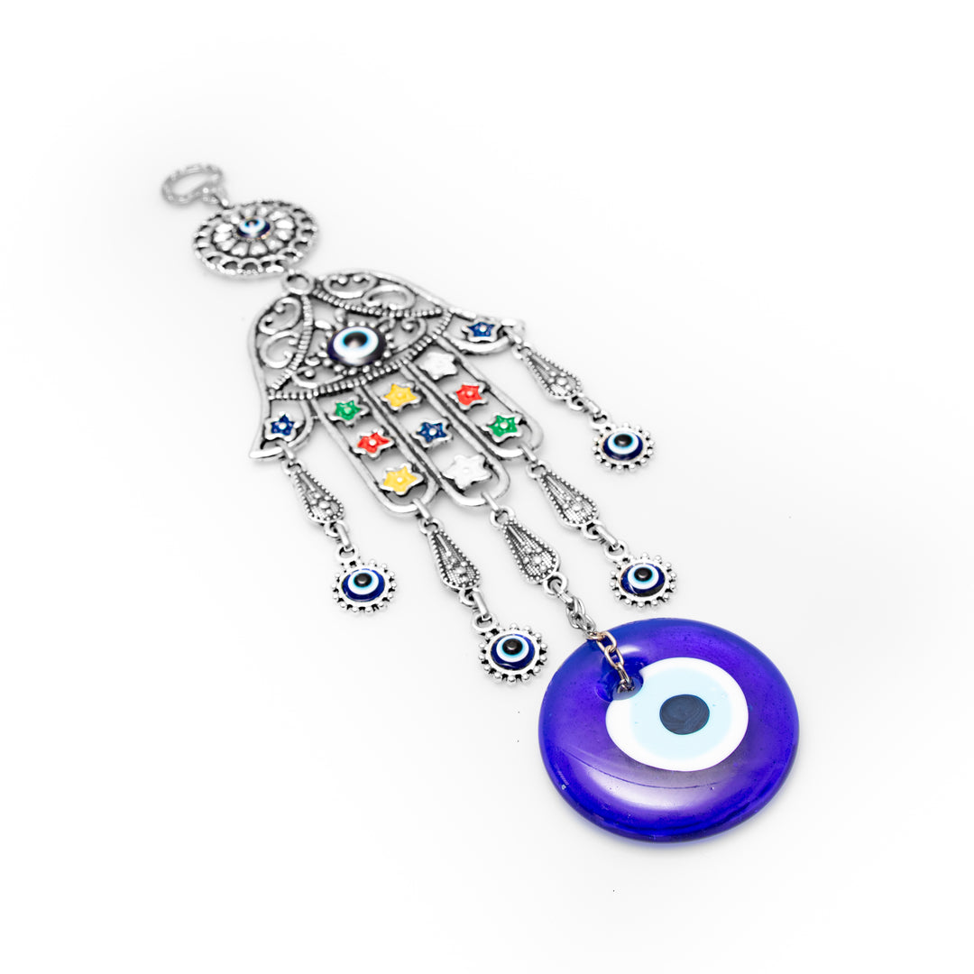 Authentic Nazar/Evil Eye Wall Decor with Hamsa Hand, 13" Inch